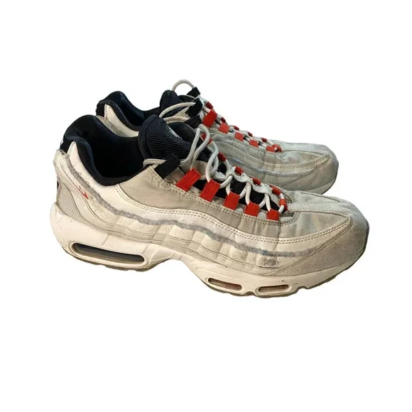 Nike | Shoes | Nike Air Max 95 Light Bone Habanero Red  display picture 2